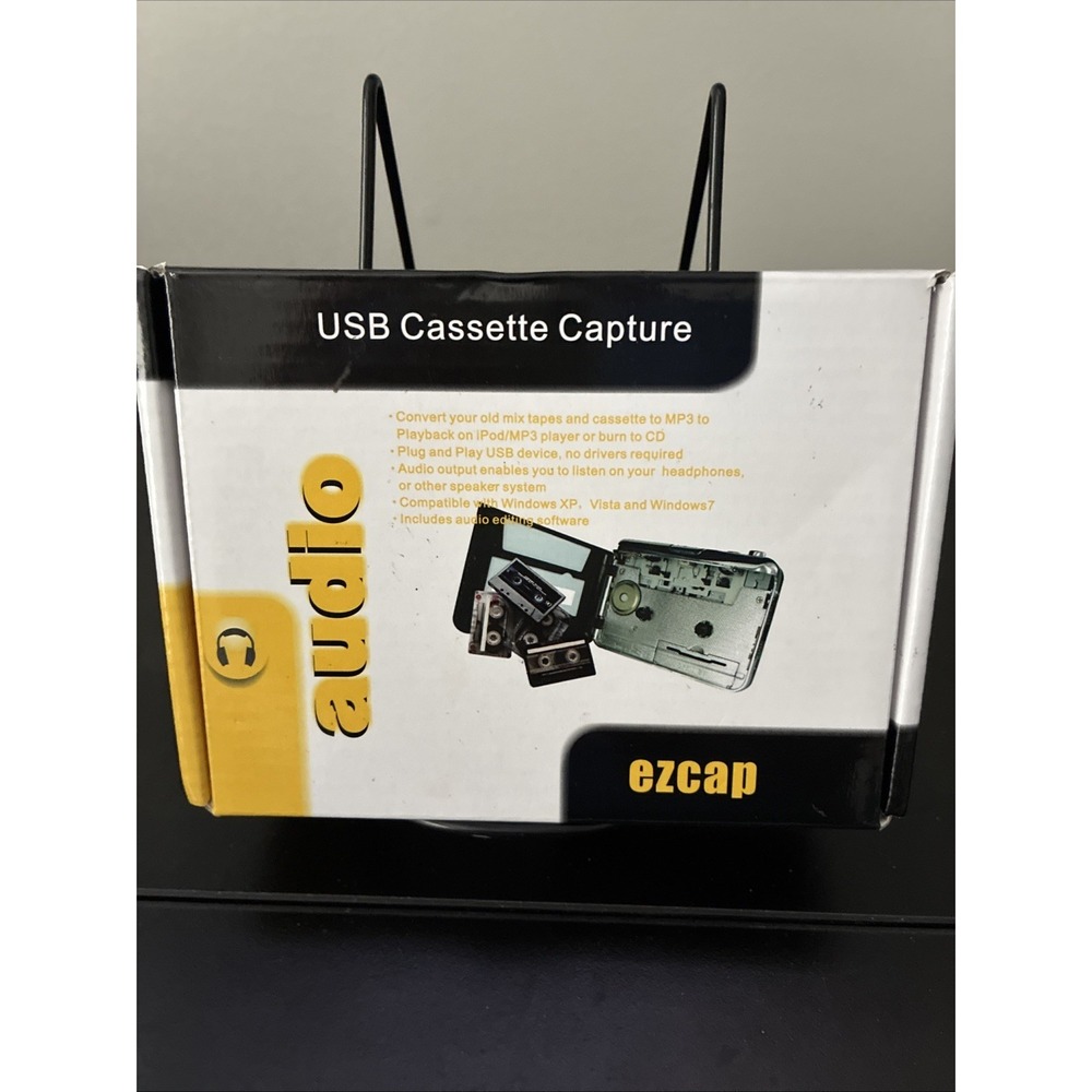 EZCAP Portable Tape USB Cassette Capture Convert To MP3 or CD BRAND NEW
